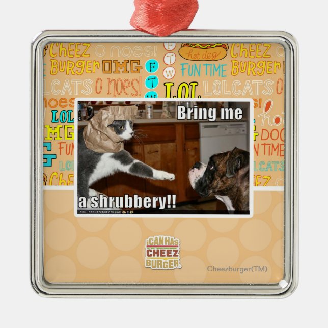 Shrubbery Metal Tree Decoration (Front)