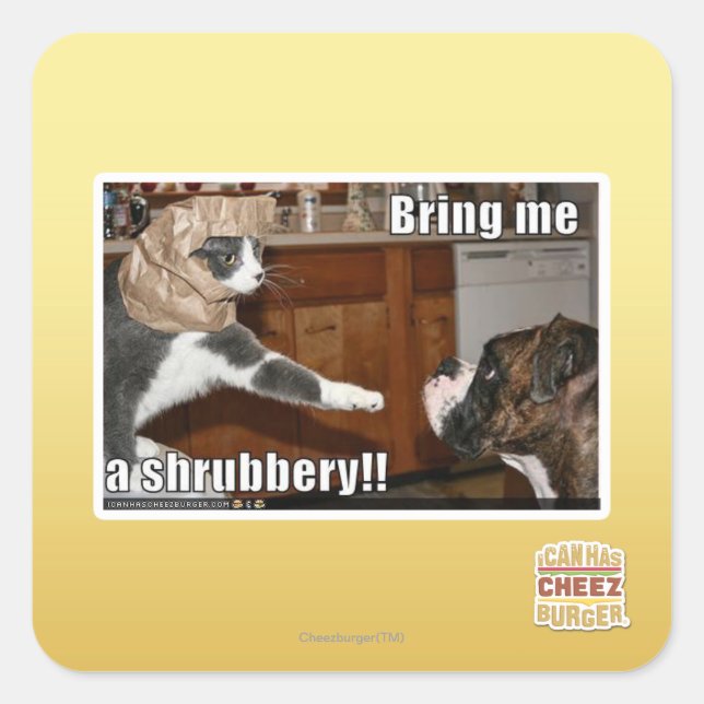 Shrubbery Square Sticker (Front)