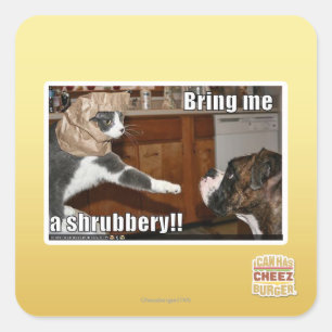 Shrubbery Square Sticker