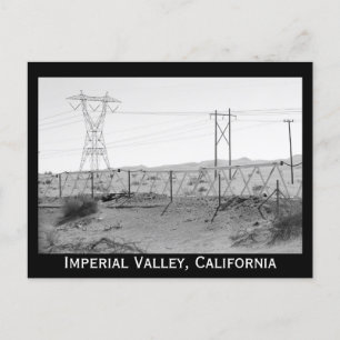 "Shrug Electricity Desert California" Postcard