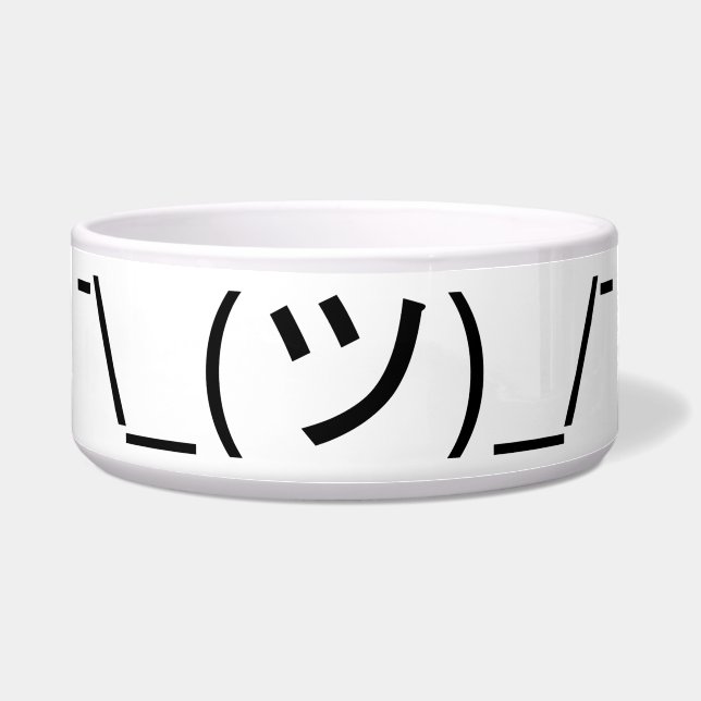 Shrug Emoticon ¯\_(ツ)_/¯ Japanese Kaomoji (Front)