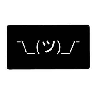 Shrug Emoticon ¯\_(ツ)_/¯ Japanese Kaomoji