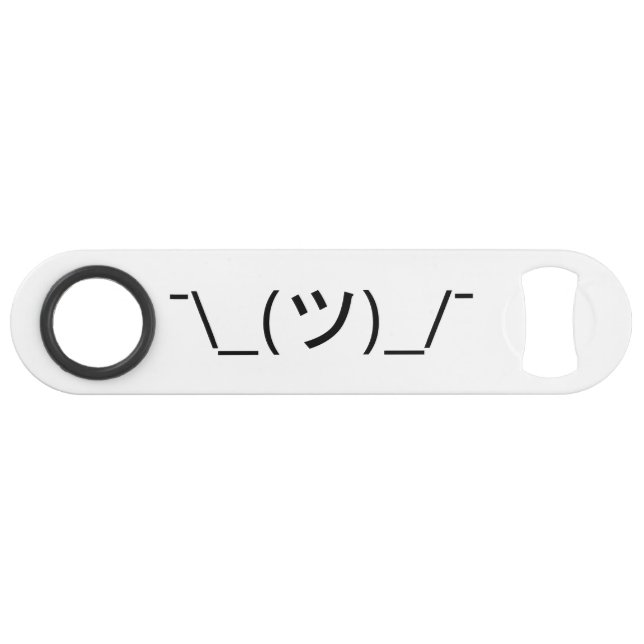 Shrug Emoticon ¯\_(ツ)_/¯ Japanese Kaomoji (Front (Horizontal))