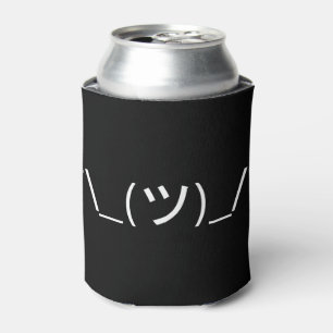 Shrug Emoticon ¯\_(ツ)_/¯ Japanese Kaomoji Can Cooler