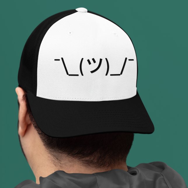 Shrug Emoticon Trucker Hat (Creator Uploaded)