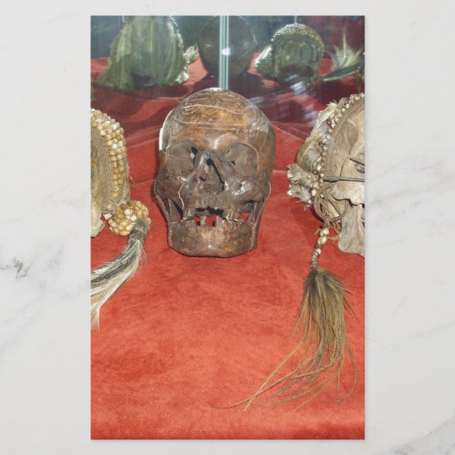 Shrunken Heads Voodoo Display Stationery (Front)
