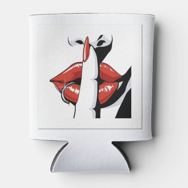 sht red lip can cooler (Front)