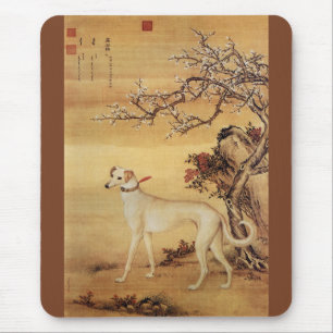 Shuanghuayao~霜花鹞 ~Greyhound ~Giuseppe Castiglione~ Mouse Mat