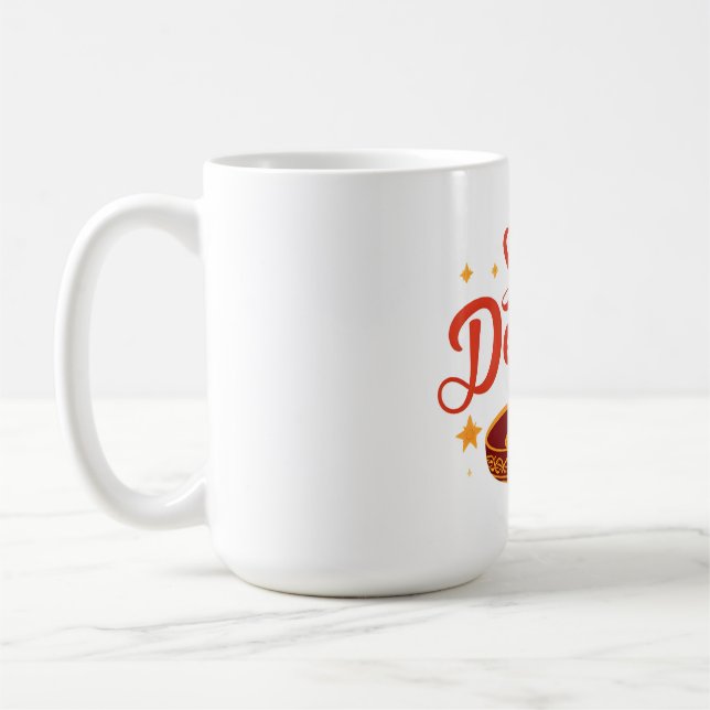 ✨ Shubh Deepavali | Traditional Diwali Rangoli | Coffee Mug (Left)