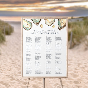 "Shucks" Coastal Oyster Alphabetical Seating Chart