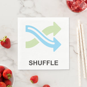 Shuffle Icon Napkin