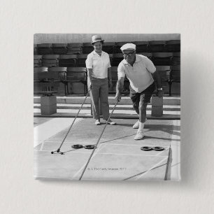 Shuffleboard 15 Cm Square Badge