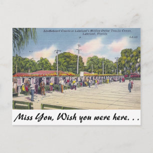 Shuffleboard, Lakeland, Florida Postcard