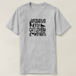 Shuffleboard Player Loves Cats T-Shirt