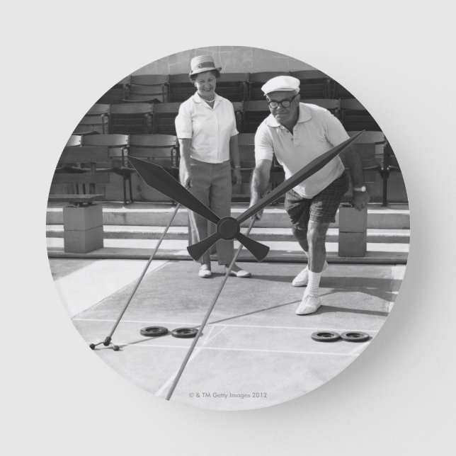 Shuffleboard Round Clock (Front)