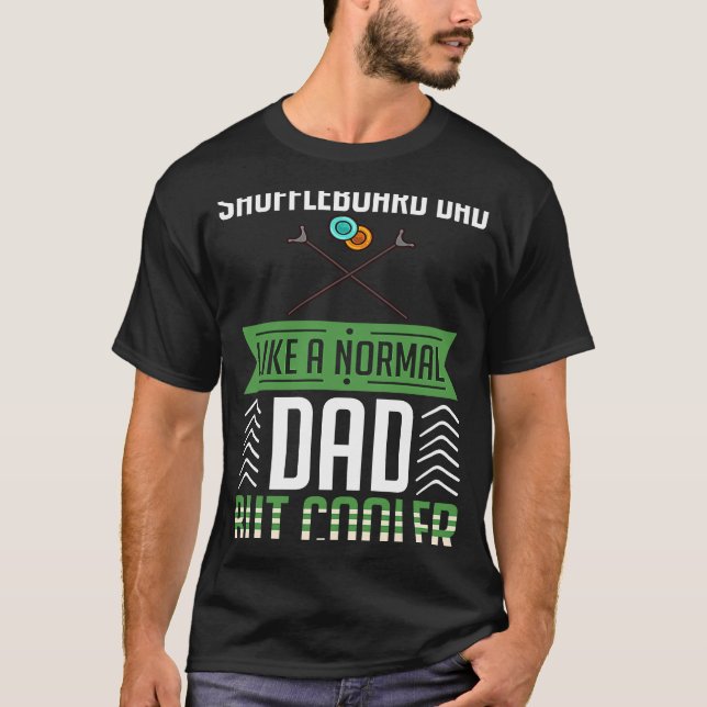 Shuffleboard Table Game Rules Outdoor Court Sand P T-Shirt (Front)