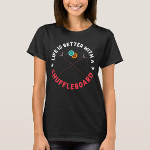 Shuffleboard Table Game Rules Outdoor Court Sand P T-Shirt