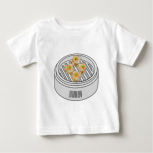 Shumai dim sum cartoon illustration baby T-Shirt