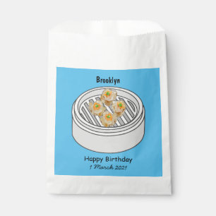Shumai dim sum cartoon illustration favour bags