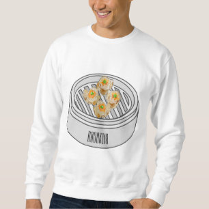 Shumai dim sum cartoon illustration sweatshirt