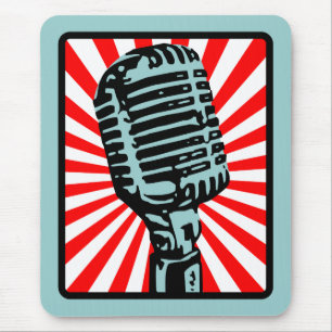 Shure 55S Vintage Microphone Mouse Mat