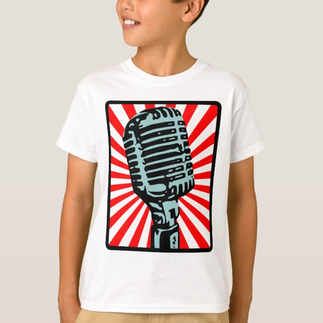 Shure 55S Vintage Microphone T-Shirt (Front)