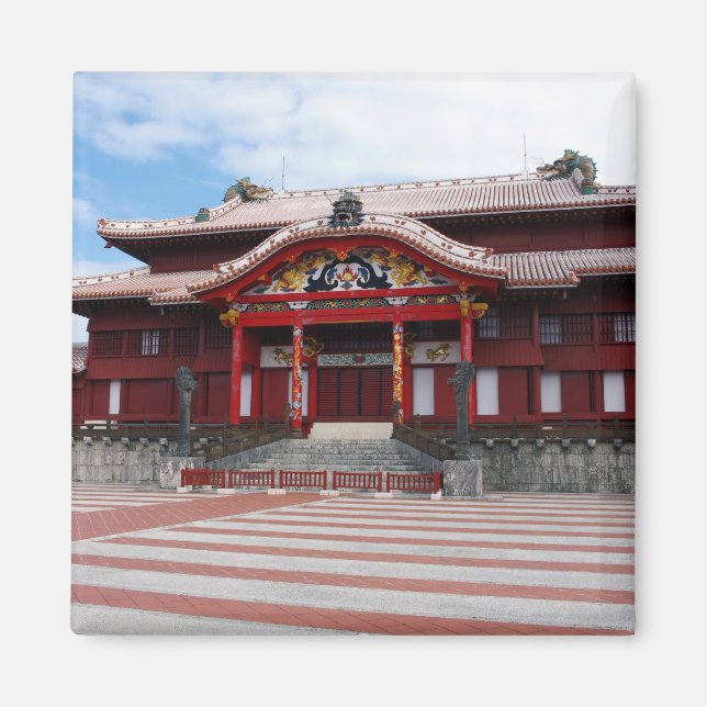 Shuri Castle in Okinawa, Japan Magnet (Front)