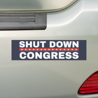 Shut Down Congress T-Shirt Bumper Sticker