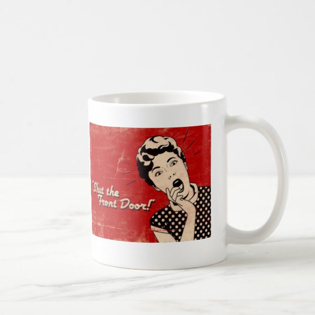 Shut The Front Door, Good Morning Lover Face Mug (Right)