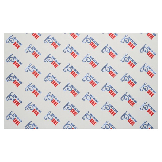 Shut up and dive fabric (Fat Quarter)