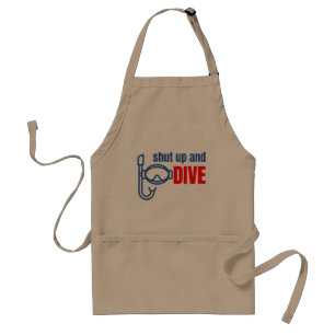 Shut up and dive standard apron