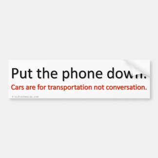 Shut up and drive bumper sticker