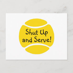 Shut Up And Serve Postcard