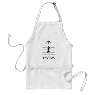Shut Up by Music Notation Standard Apron