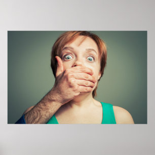 Shut up. Fine art Poster