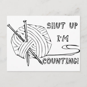Shut Up I'm Counting Postcard