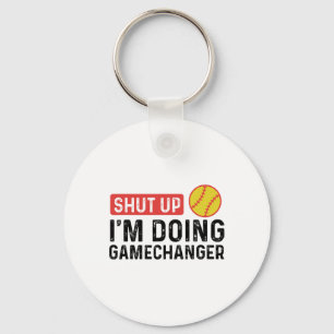 Shut Up I'm Doing Gamechanger Funny Vintage Softll Key Ring