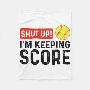 Shut Up I'm Keeping Score Funny Softll Fleece Blanket