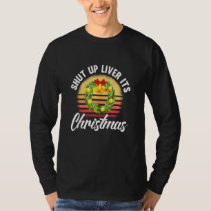 Shut Up Liver Drinking Retro Sunset Vintage Christ T-Shirt