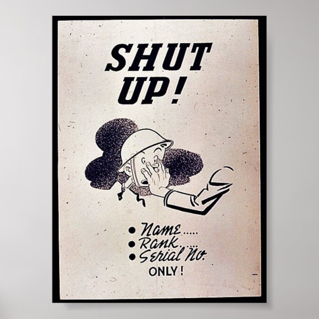 Shut Up! Poster (Front)