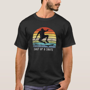 Shut Up Skate Sunset Electric Longboard Pro Skateb T-Shirt