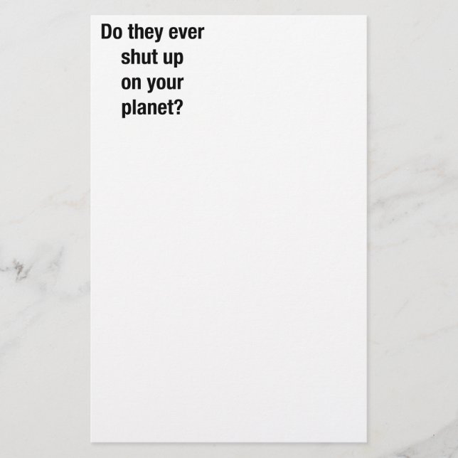 SHUT UP! STATIONERY (Front)