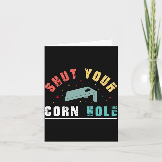 Shut Your Cornhole Performance Card (Front)