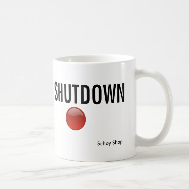 Shutdown Coffee Mug (Right)