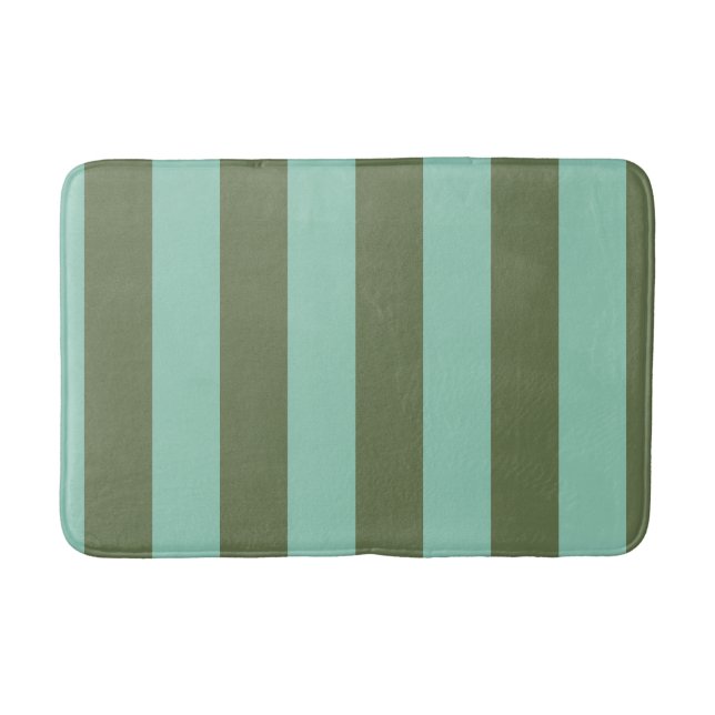 Shutters & Pear Stripe Pattern Bath Mat (Front)