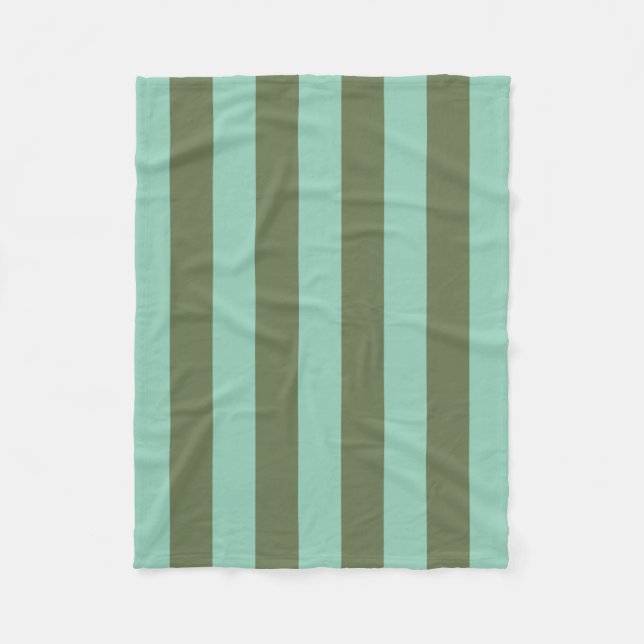 Shutters & Pear Stripe Pattern Fleece Blanket (Front)