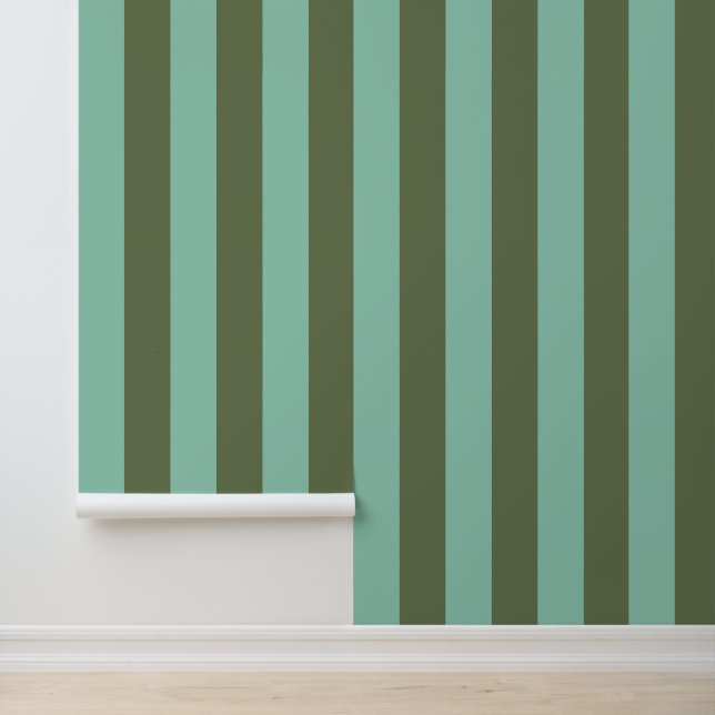 Shutters & Pear Stripe Pattern Wallpaper (Application)
