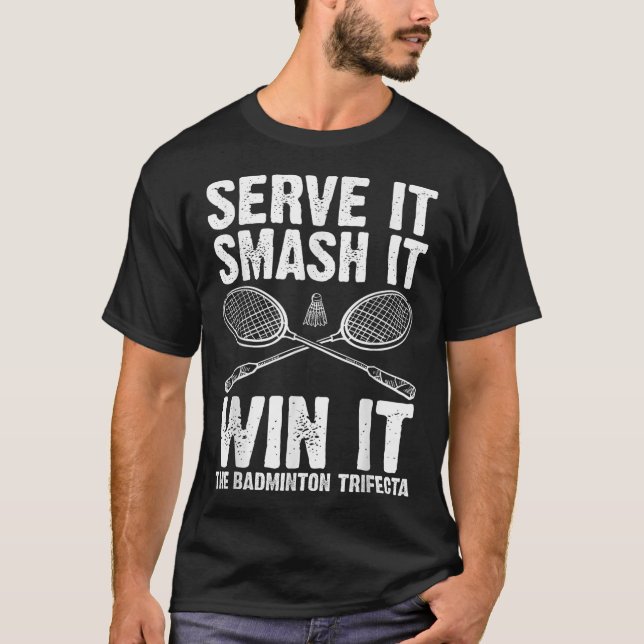 Shuttle Badminton _9  T-Shirt (Front)