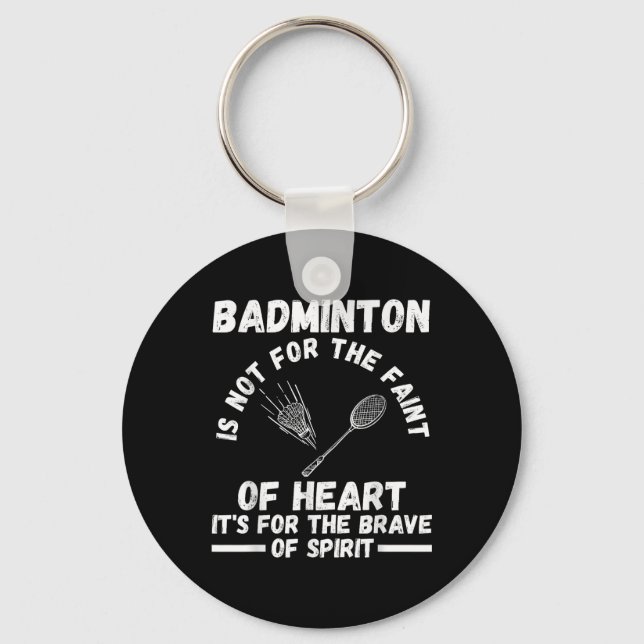 Shuttle Badminton  Key Ring (Front)