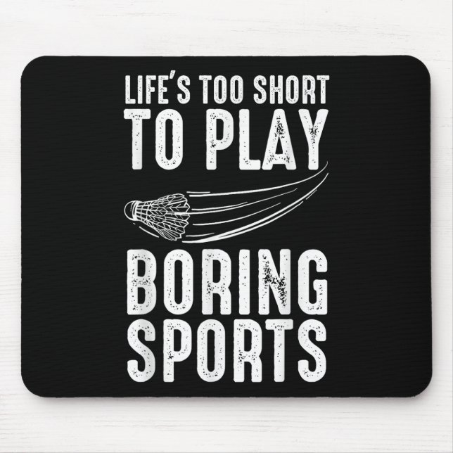 Shuttle Badminton  Mouse Mat (Front)